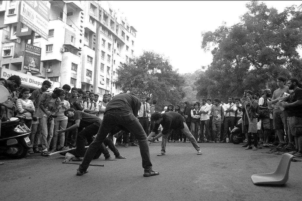 FTII students performing a street play. (Photo: Facebook/FTIIWisdomTree)
