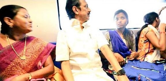 DMK leader MK Stalin’s video of slapping  a passenger in Chennai metro has gone viral. 