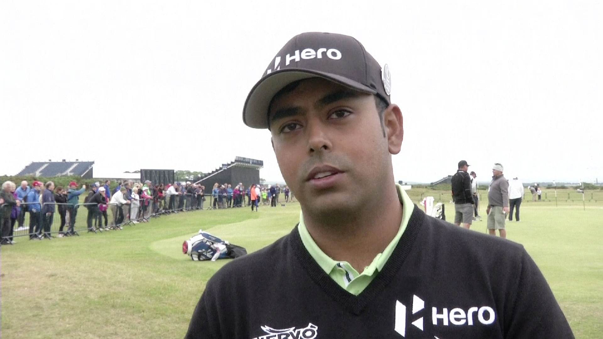 The only Indian in the fray, Lahiri talks about  his targets for the week. (Photo: AP video grab)