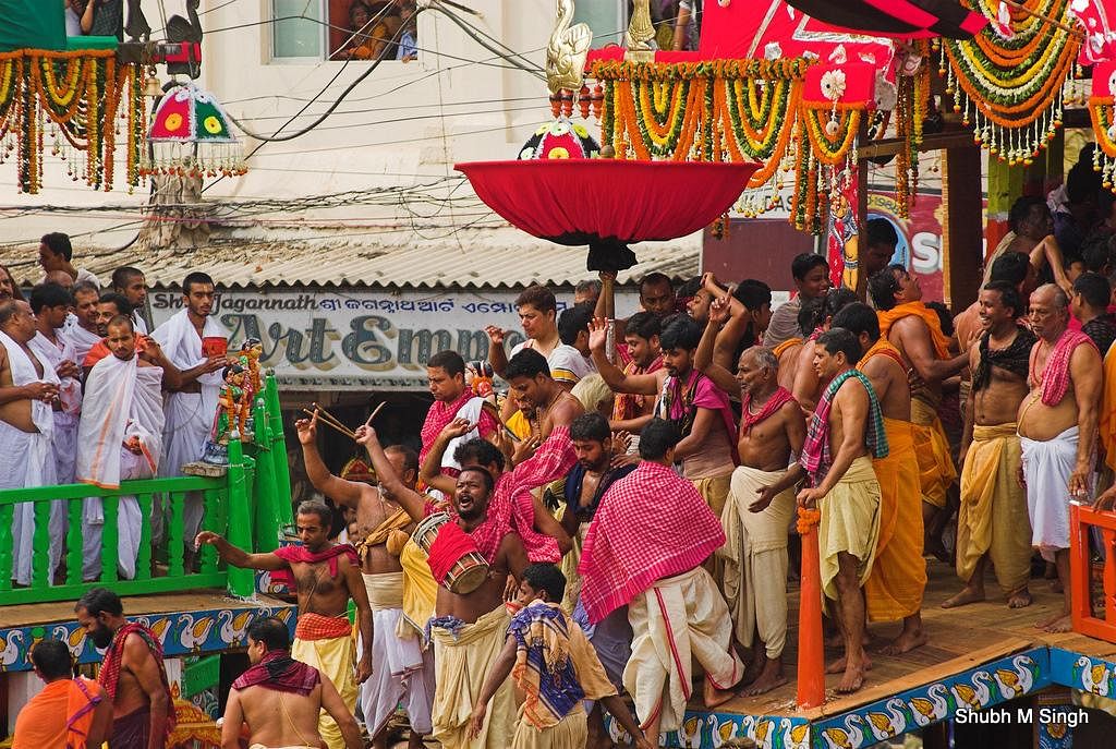 The Rath Yatra of Puri Jagannath commences amid heavy security.
