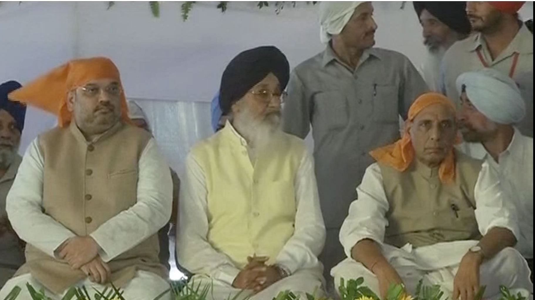 Resentment within BJP-Akali Dal alliance resurfaced recently on the occasion of the 350th anniversary of the foundation of Anandpur Sahib.&nbsp;(Photo courtesy: ANI)