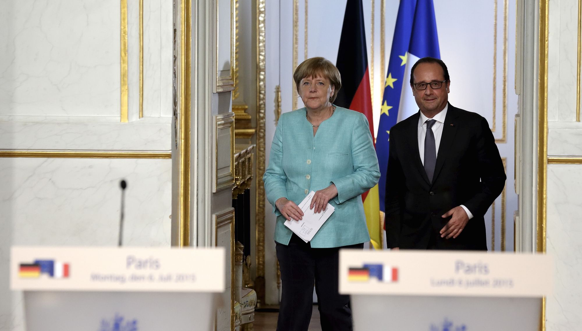 French President Hollande and German Chancellor Merkel (Photo: Reuters)