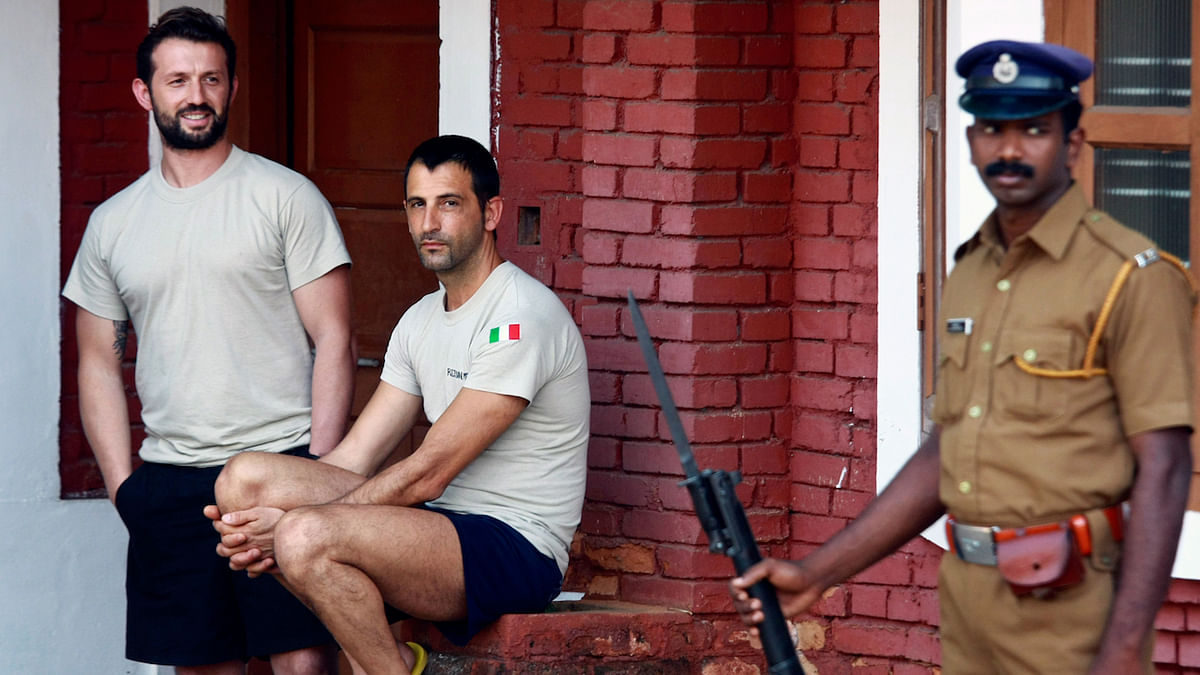 The legal limbo of two Italian Marines who killed two India fishermen thinking they were pirates. 