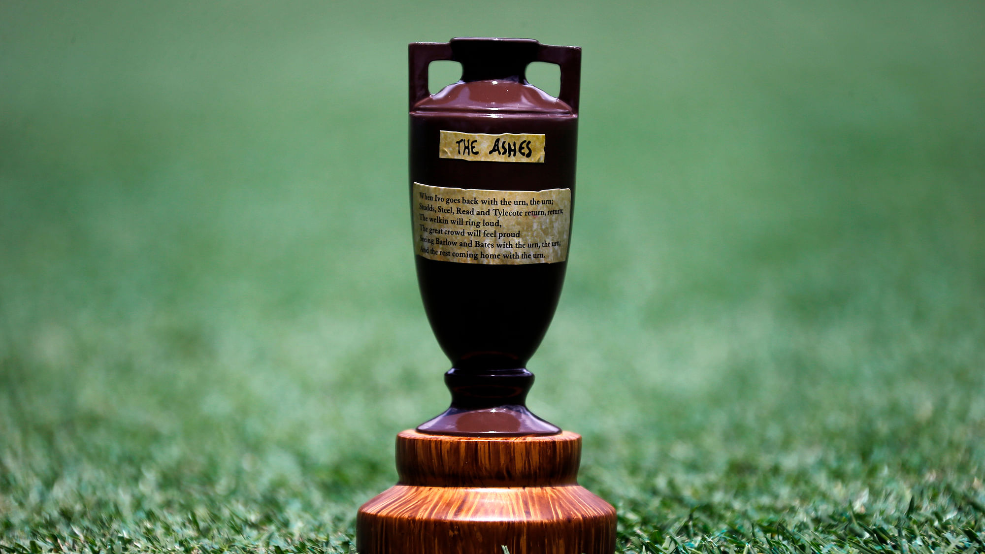 The trophy that launched a thousand rivalries. A replica of the Ashes urn for which&nbsp;England and Australia will fight it out over 5 Test matches, starting 8th of July. (Photo: Reuters)