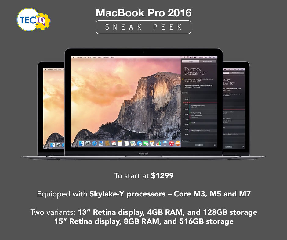 An updated line-up of the MacBook Pro might be launched alongside the new version of Apple’s iPhone.