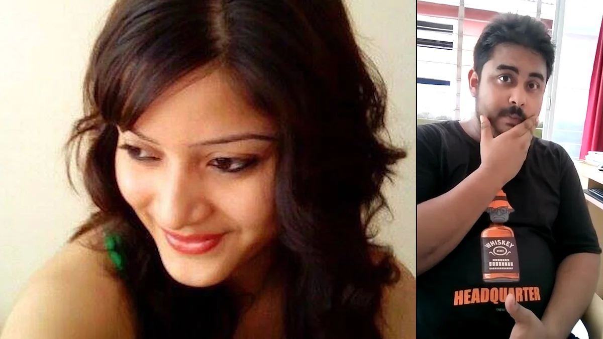 Sheena Bora and Mikhail Bora (Photo has been altered by <b>The Quint</b>)