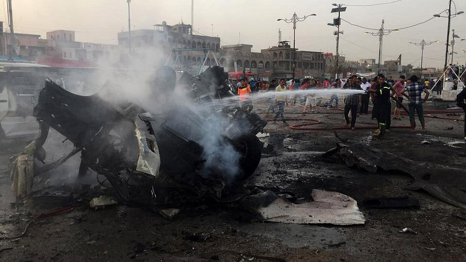 A car bomb explosion in Sadr city of Baghdad. (Photo: AP)