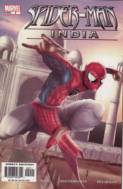 Pavitr Prabhakar was Marvel’s first Indian superhero – clad in a stereotypical dhoti, kundal and curly-toed shoes!