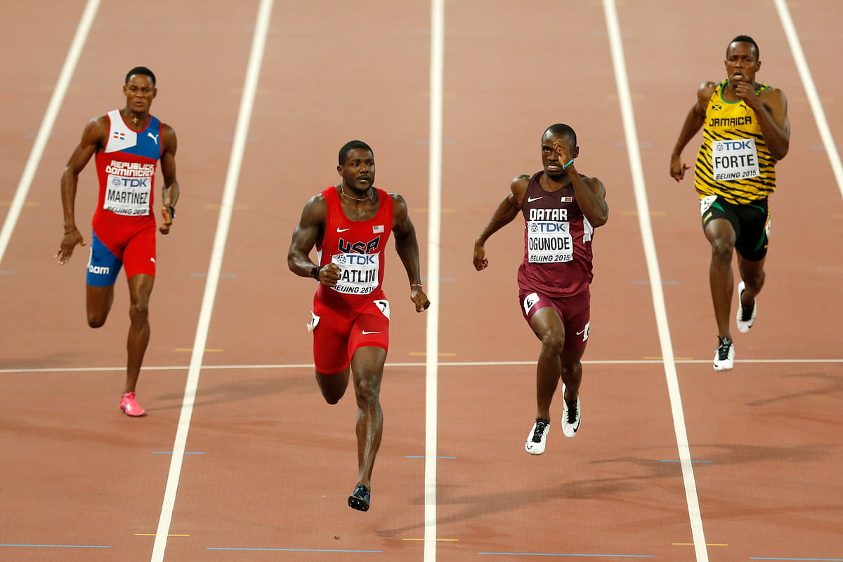 Usain Bolt and Justin Gatlin will face-off with each other in the 200m final in the Championships at Beijing. 
