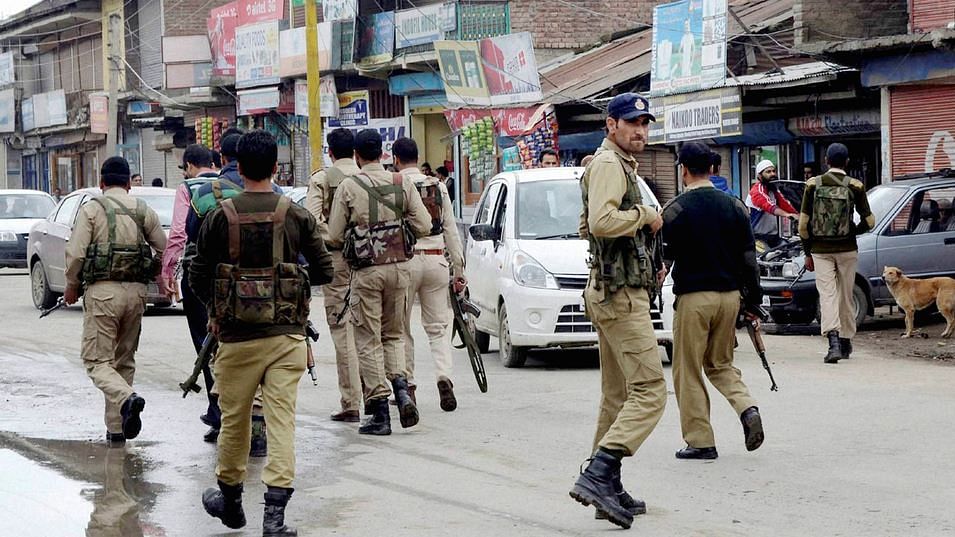 Security personnel in Kashmir. (File photo: PTI)
