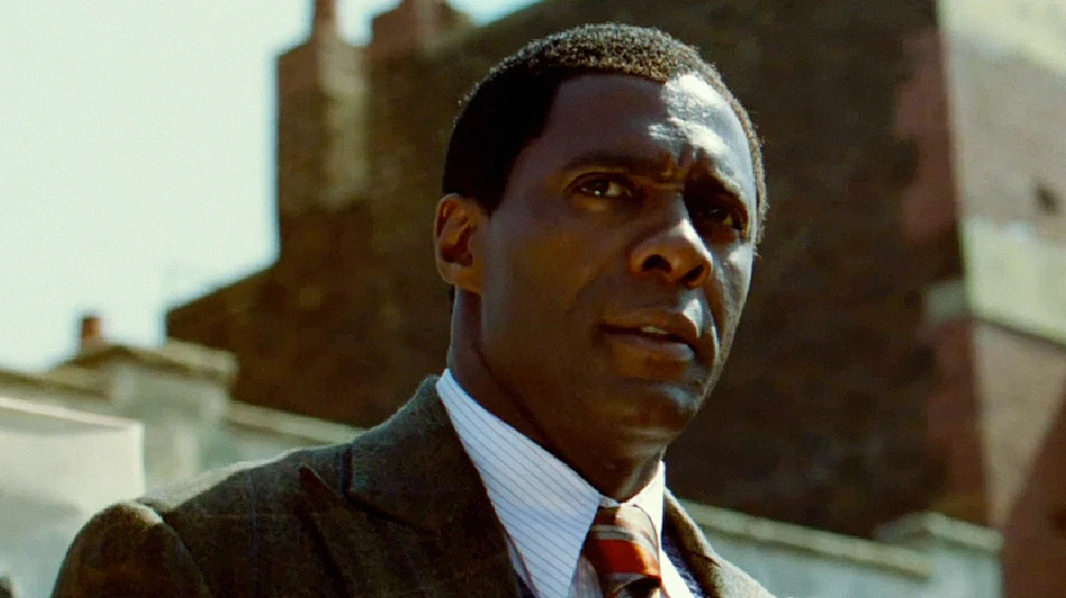 Idris Elba as Nelson Mandela in <i>Mandela: Long Walk to Freedom.</i>