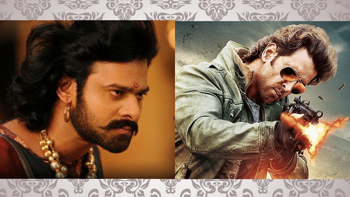 (Photo: L- Prabhas in a still from <i>Baahubali, </i>R- Hrithik Roshan in<i> Bang Bang)</i>