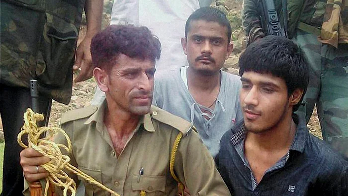 Terrorist captured from Udhampur, J&K. (Photo: PTI)