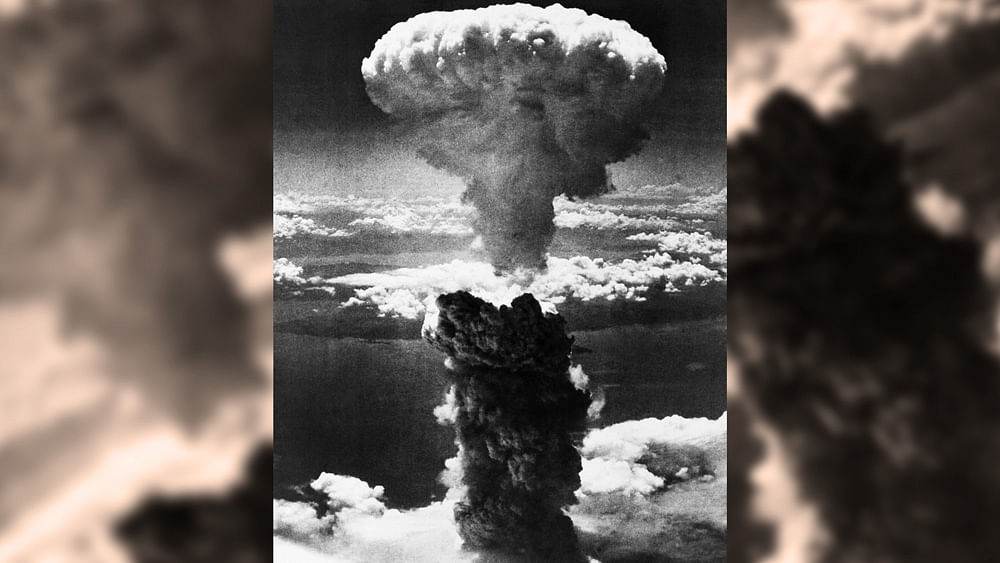 In this Aug 9, 1945  photo, a mushroom cloud rises moments after the atomic bomb was dropped on Nagasaki, southern Japan. (Photo: AP)