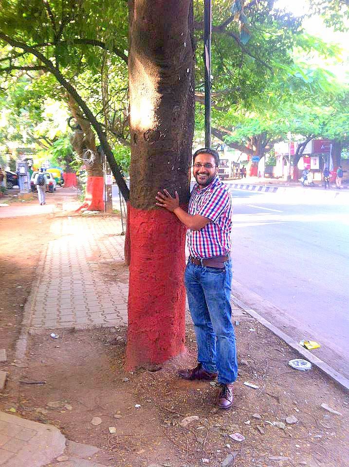 The garden city Bengaluru is going crazy hugging trees and clicking selfies, all for a good cause.
