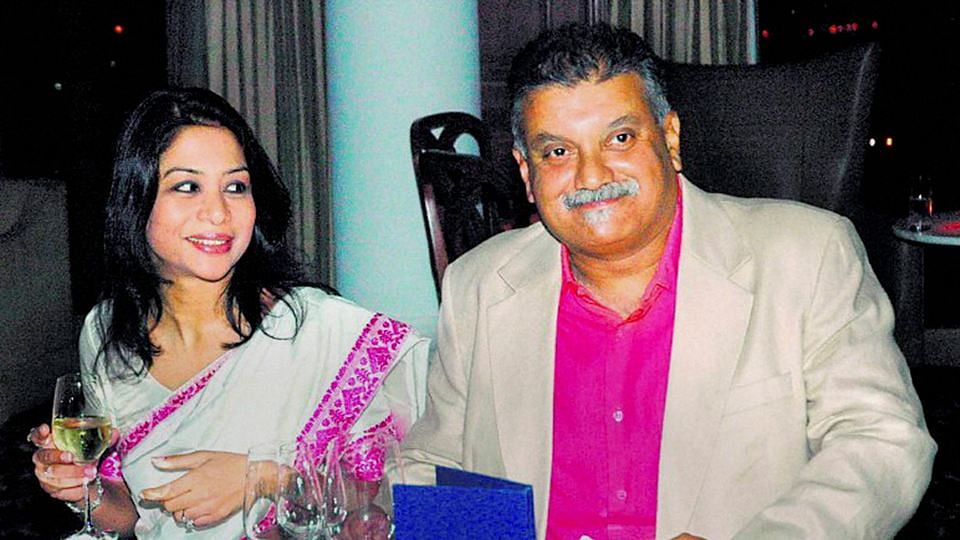 Indrani (left) and Peter Mukerjea&nbsp;(Photo altered by The Quint)