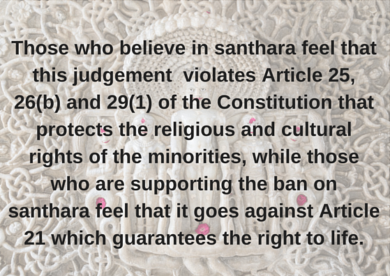 Those adopting Santhara are  satisfied and have lived a full life, writes Payal Mohanka.