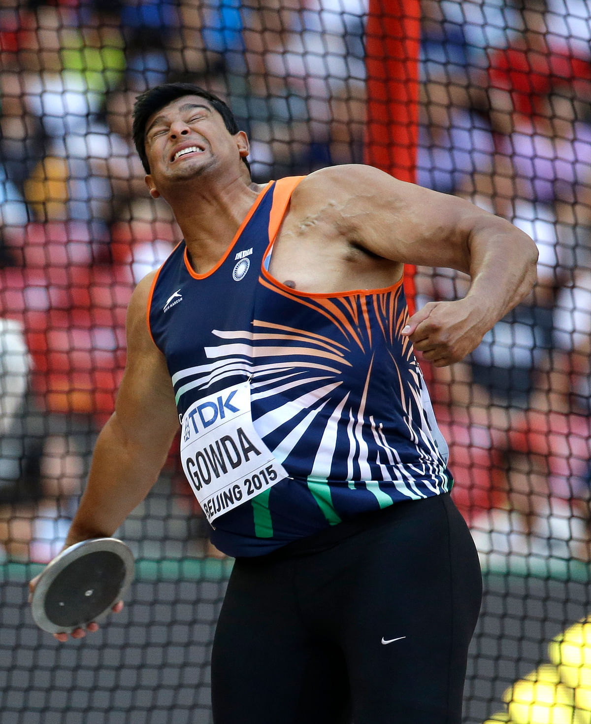 Gowda qualified for the final after finishing fourth in Group A qualification with an effort of 63.86m.