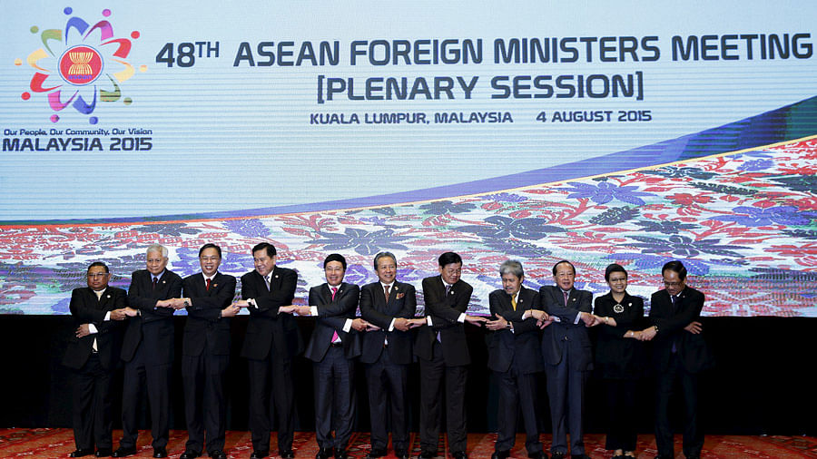 At the 48th ASEAn meeting in Kuala Lampur, Malaysia. (Photo: Reuters)