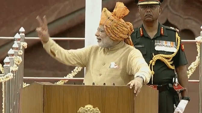 PM Modi lauds the govt over Jan Dhan Yojna. (Photo: DD screengrab)