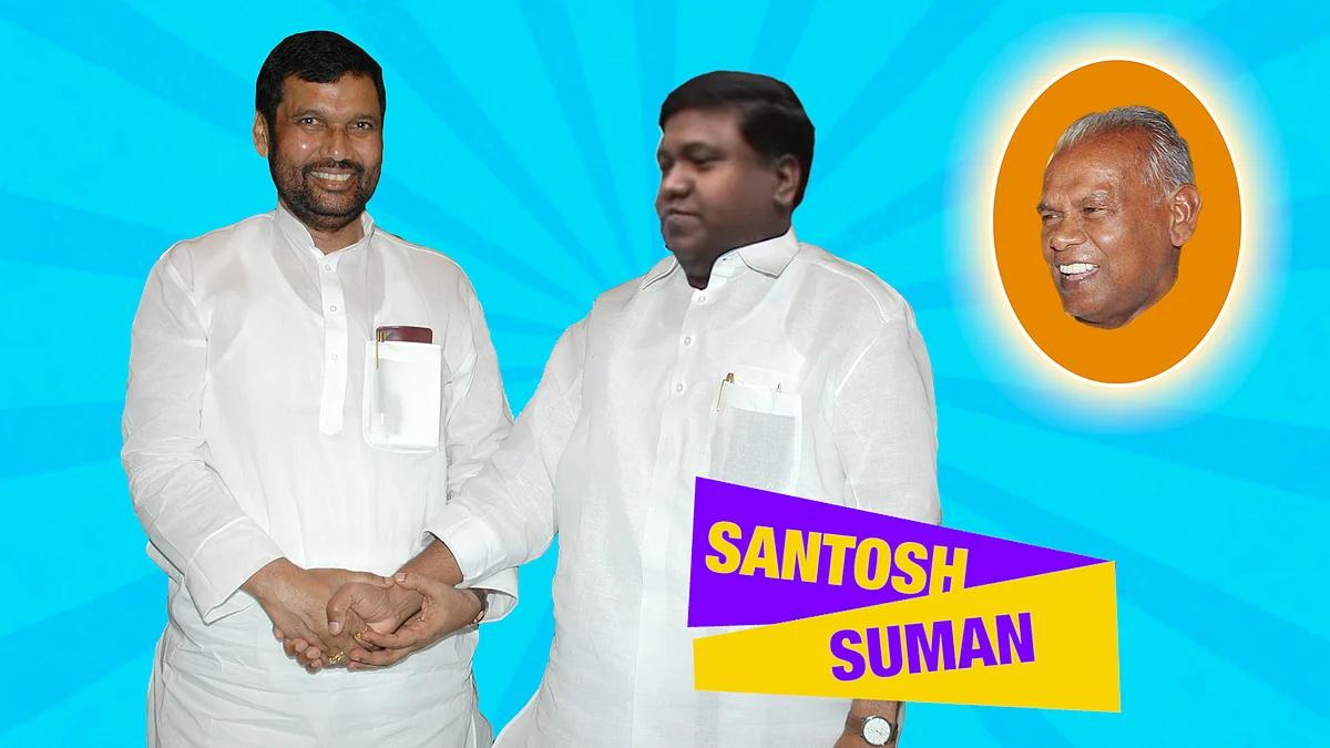 Manjhi’s son gets Paswan’s Blessing (Photo: Kunal Mehra/The Quint)