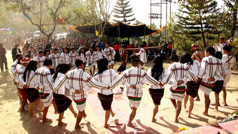 Mizo&nbsp;dance form Chailam. (Photo: <a href="http://tourism.mizoram.gov.in/gallery/album/festival">Mizoram Tourism</a>)