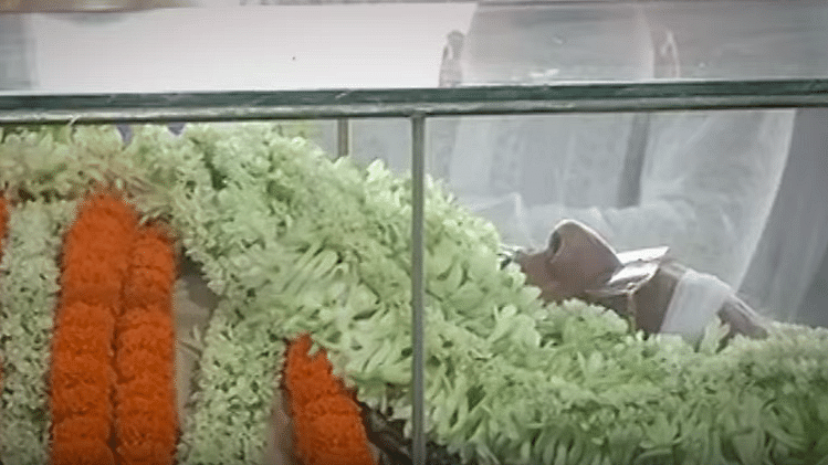 Jagmohan Dalmiya will be cremated with full state honour. (Photo: ANI screengrab)