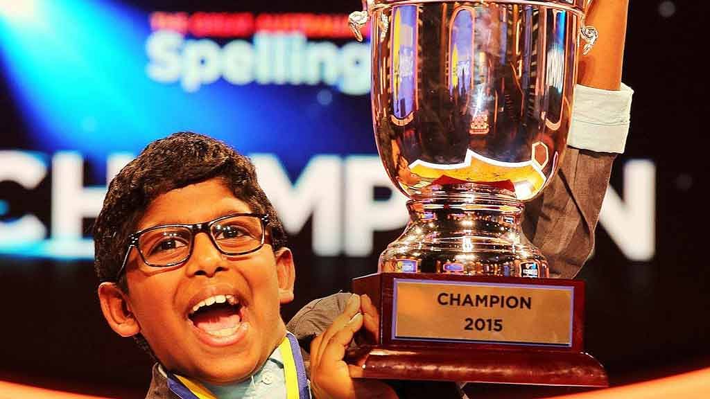 Anirudh Kathirvel, 9-year-old spelling bee champion. (Photo: Facebook/<a href="https://www.facebook.com/SpellingBeeAU/photos_stream">The Great Australian Spelling Bee</a>)