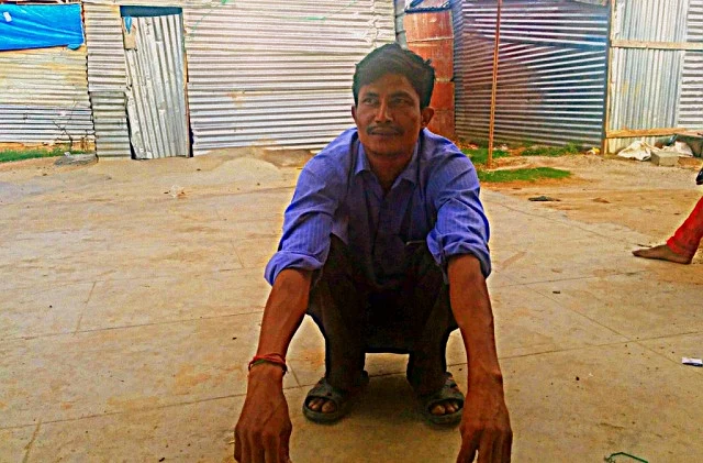 Deepak has seen many “accidents” in the construction sites he has worked for. (Photo courtesy:<i>The News Minute</i>)
