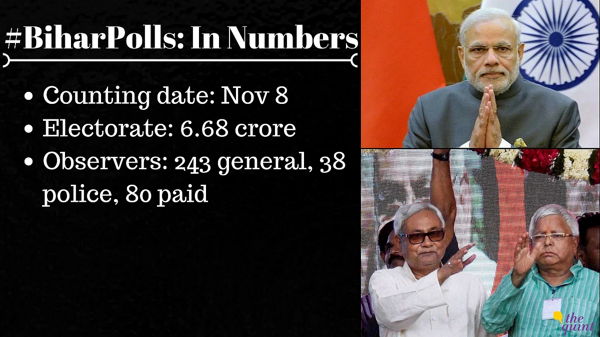 Battle for Bihar in 5 Phases, Counting on Nov 8