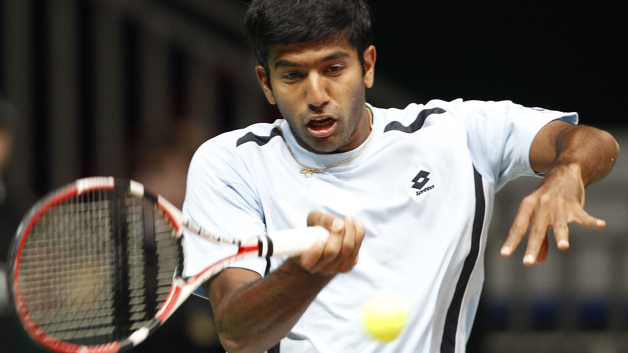 Rohan Bopanna in action during India’s Davis Cup tie against Russia in 2010. (Photo: Reuters)