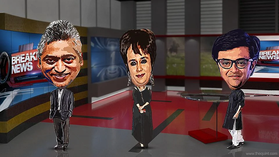The harbingers of ‘breaking news’ on Indian TV. (Image altered by The Quint)