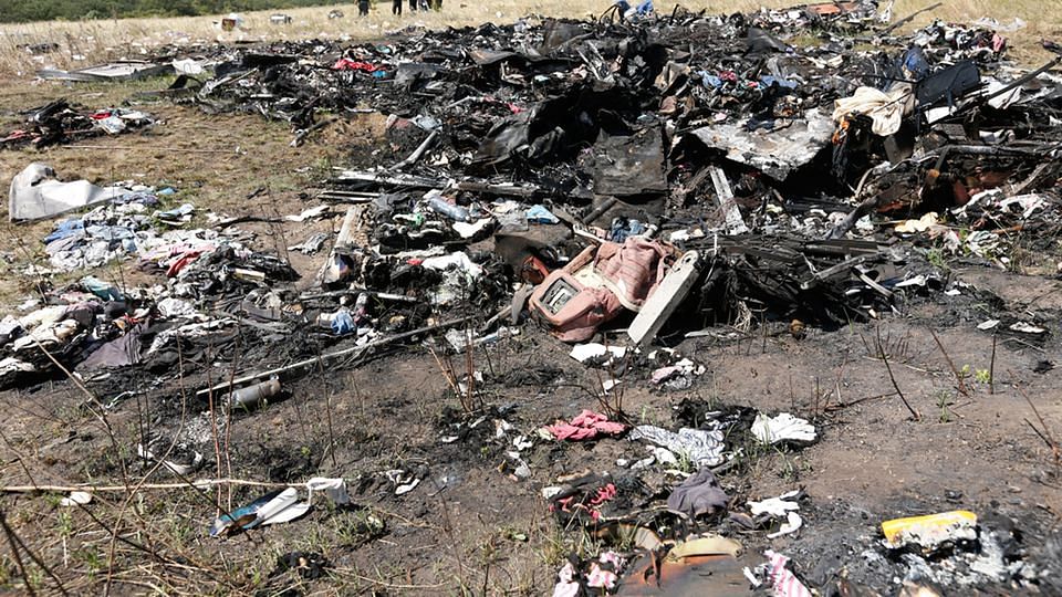 Crash site of the MH17 Malaysian Airlines flight. (Photo: Reuters)