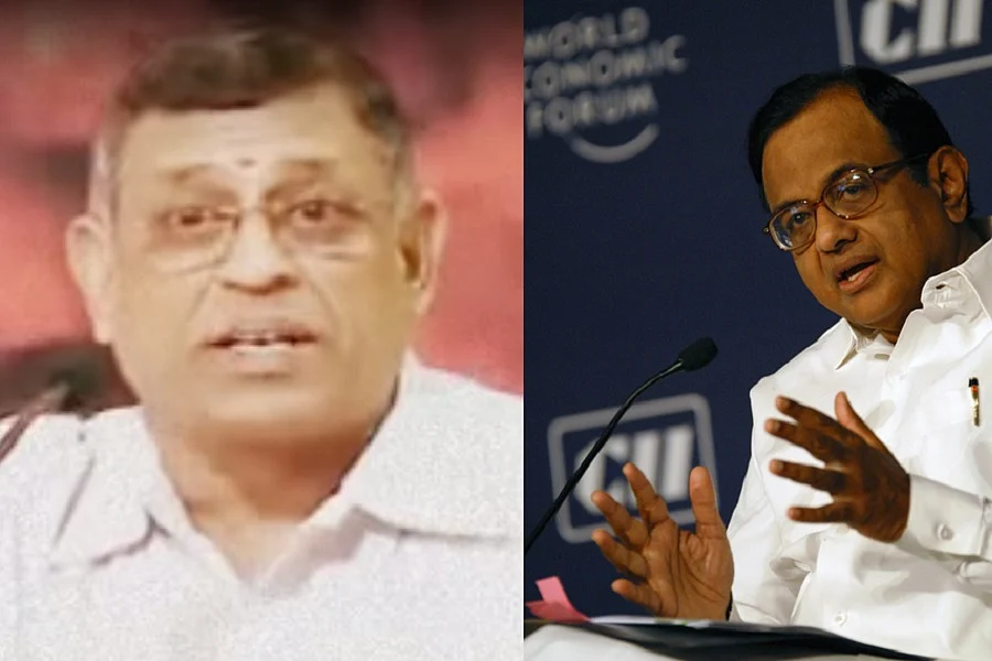 P Chidambaram allegedly received black money via healthcare chain Vasan Eye Care.(Photo courtesy: <i>The News Minute</i>)
