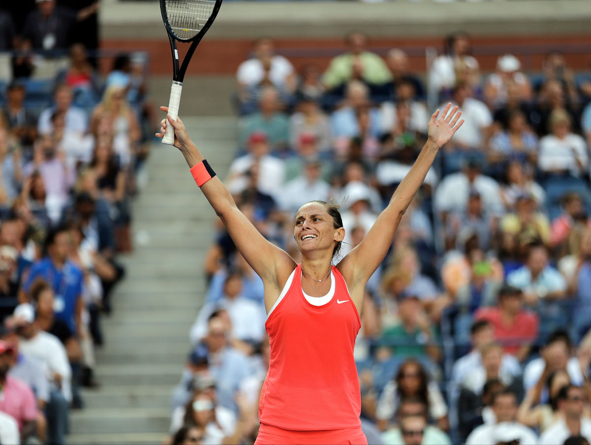 The three-time defending champion lost 2-6 6-4 6-4 to unseeded Italian Roberta Vinci in the semifinal.