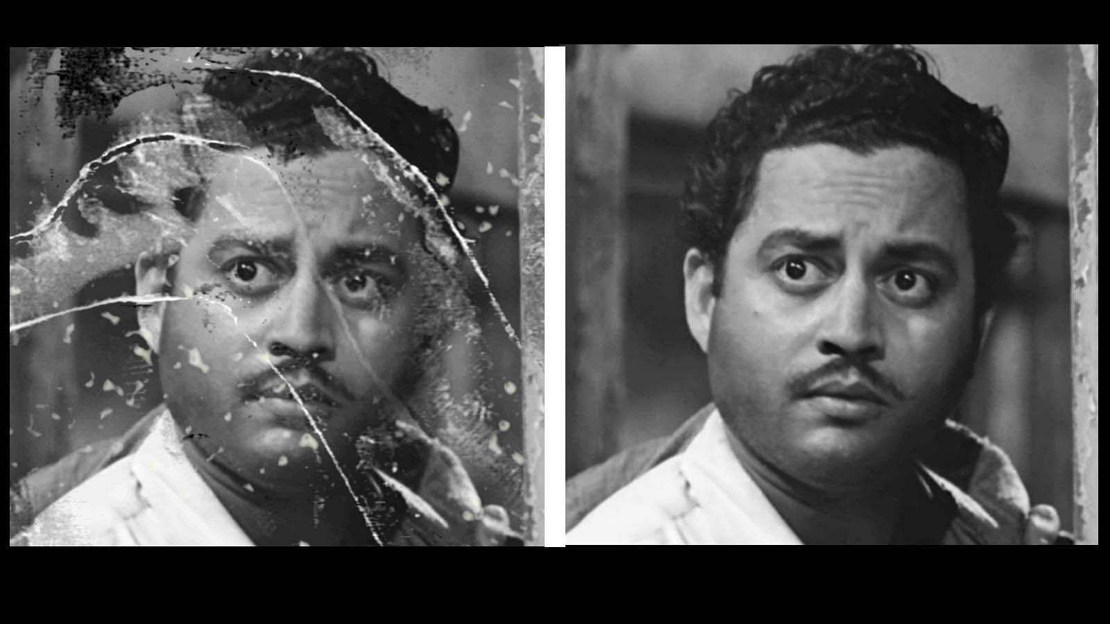The before and after of <i>Pyaasa </i>(Photo courtesy: Ultra Media &amp; Entertainment Pvt Ltd)