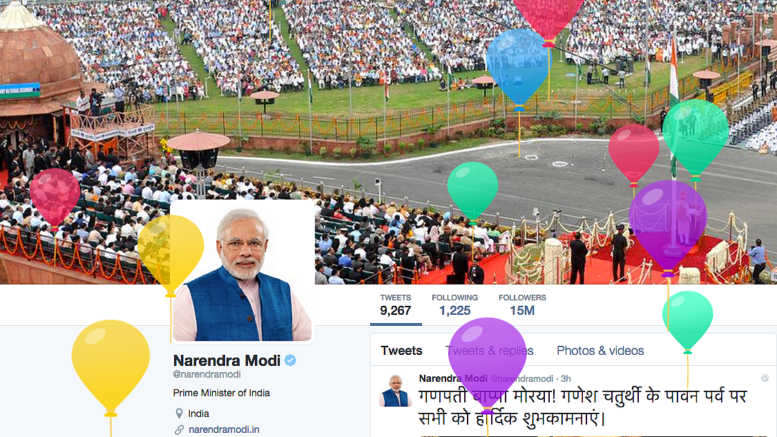 PM Modi’s twitter page celebrating his birthday. (Photo: <a href="https://twitter.com/narendramodi">Twitter/narendramodi</a>)