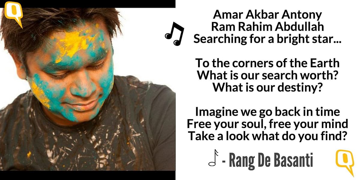 We took the liberty of picking some of AR Rahman’s songs in response to the right wing’s fatwa and ghar-wapsi call