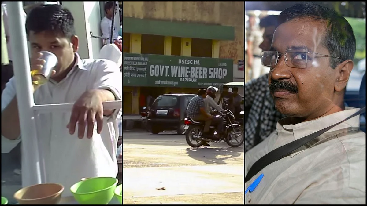 Liquor shops located bang opposite to a police station (Photo: The Quint)