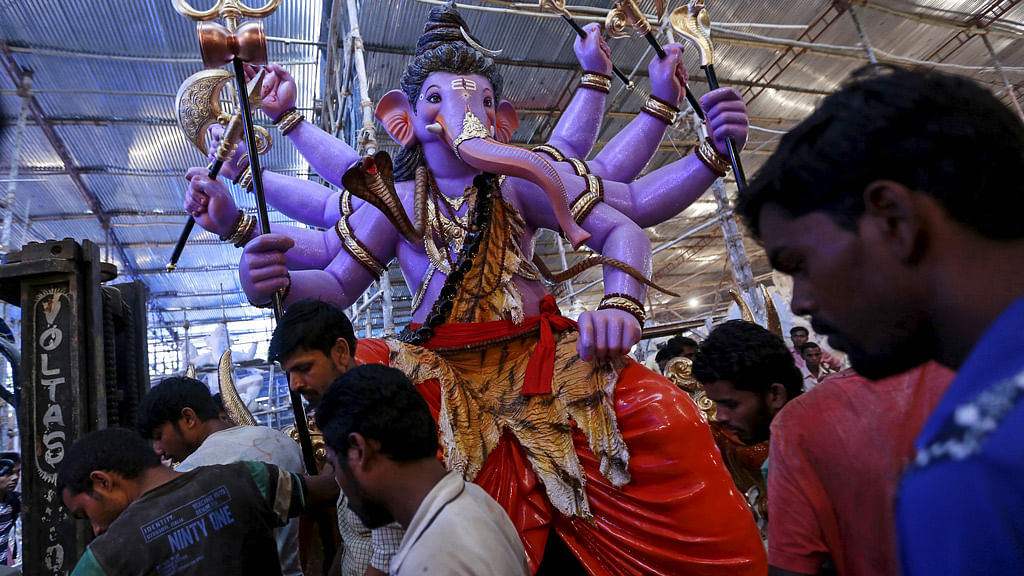 Ganesh Chaturthi preparations in full swing across the country. (Photo: Reuters)