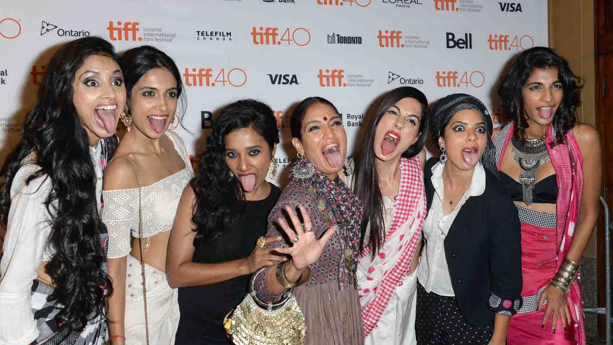 The cast of <i>Angry Indian Goddesses </i>at the Toronto International Film Festival 2015. (Photo: TIFF)