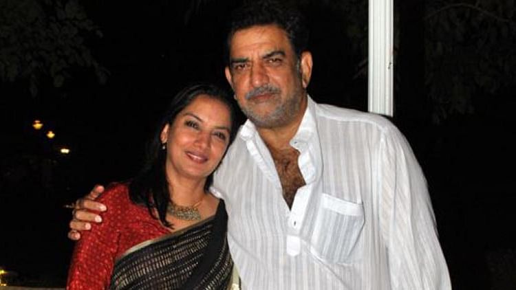 Cinematographer Baba Azmi with his sister, actress Shabana Azmi