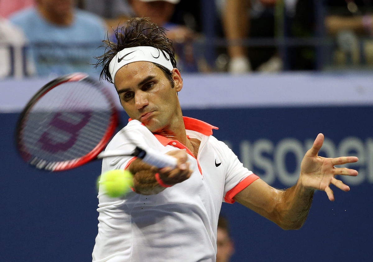 Roger Federer dominated France’s Richard Gasquet in a 6-3 6-3 6-1 in the US Open quarter-final on Wednesday.