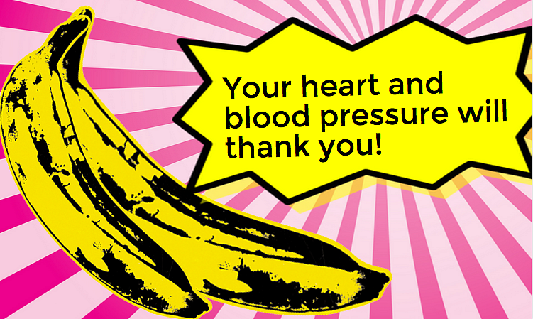 Bananas are high in blood pressure-lowering potassium. 
