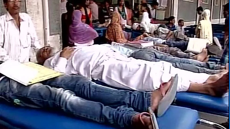 Dengue patients at AIIMS. (Photo: ANI)