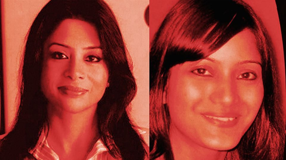 Indrani Mukerjea (left) is accused of murdering her daughter Sheena Bora. (This photo has been altered by The Quint)