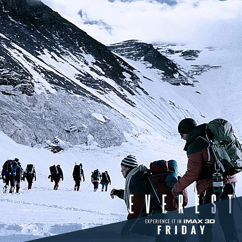 The 3D, Dolby sound and CGI effectively display the majesty of Everest and the enormity of the situation faced by the climbers. (Photo: <a href="https://www.facebook.com/EverestMovie/photos/pb.203897209788040.-2207520000.1442476710./483945661783192/?type=3&theater">Facebook/Everest</a>)