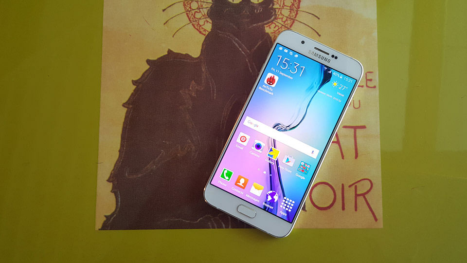 Samsung Galaxy A8. (Photo: The Quint)
