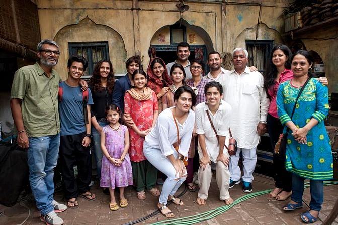 Former Wrestler Mahavir Phogat gave the clap for Aamir Khan’s muhurat shot on the sets of Dangal in Ludhiana.