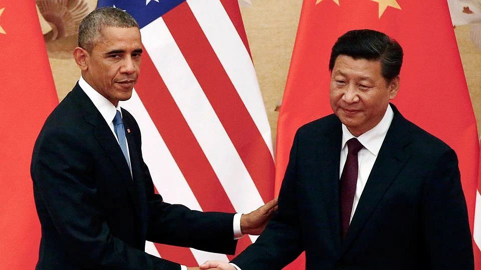 US President Barack Obama with his Chinese counterpart Xi Jinping. (Photo: Reuters)